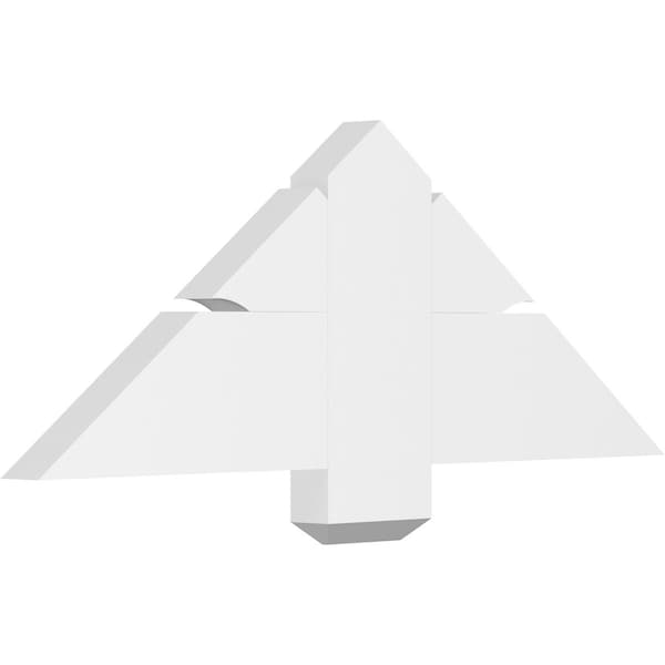 Ekena Millwork Redmond Architectural Grade PVC Gable Bracket, 36"W x 13 1/2"H x 2"D x 6"F, 9/12 Pitch GBP036X14X0206RED00 - main